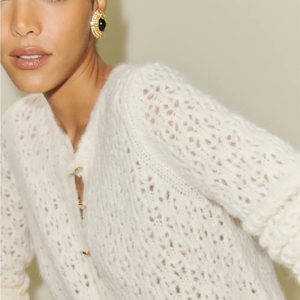 Reformation Cream Knit Cardigan - Picture 6 of 9